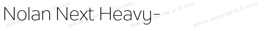 Nolan Next Heavy字体转换